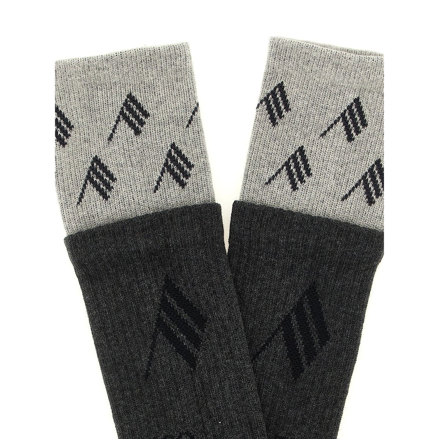 The Attico Gray Cotton Socks