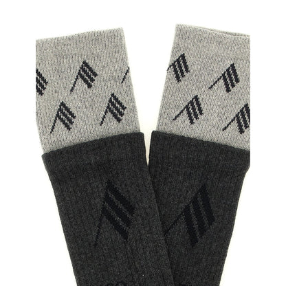 The Attico Gray Cotton Socks