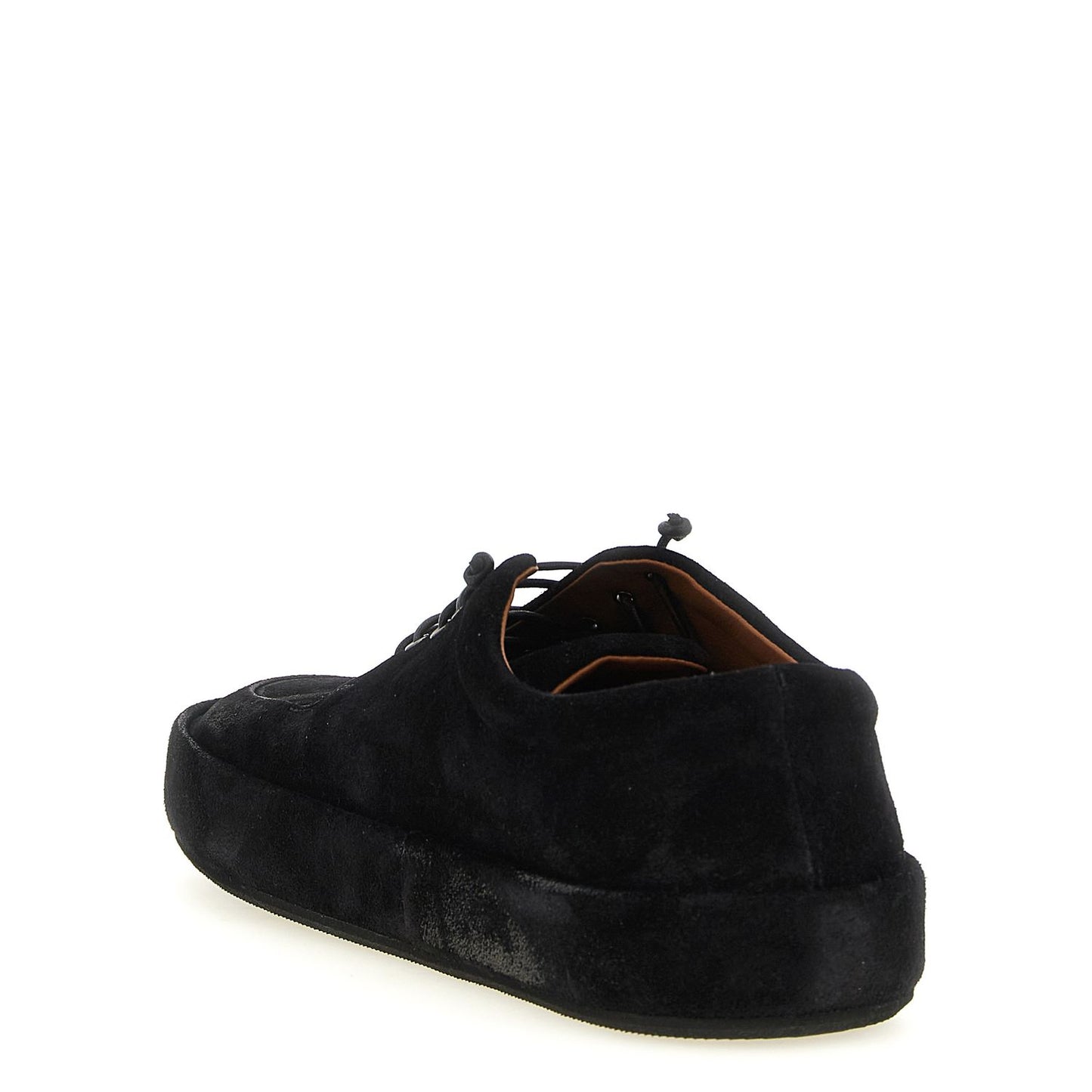Marsell Black Calfskin Oxfords And Derbies