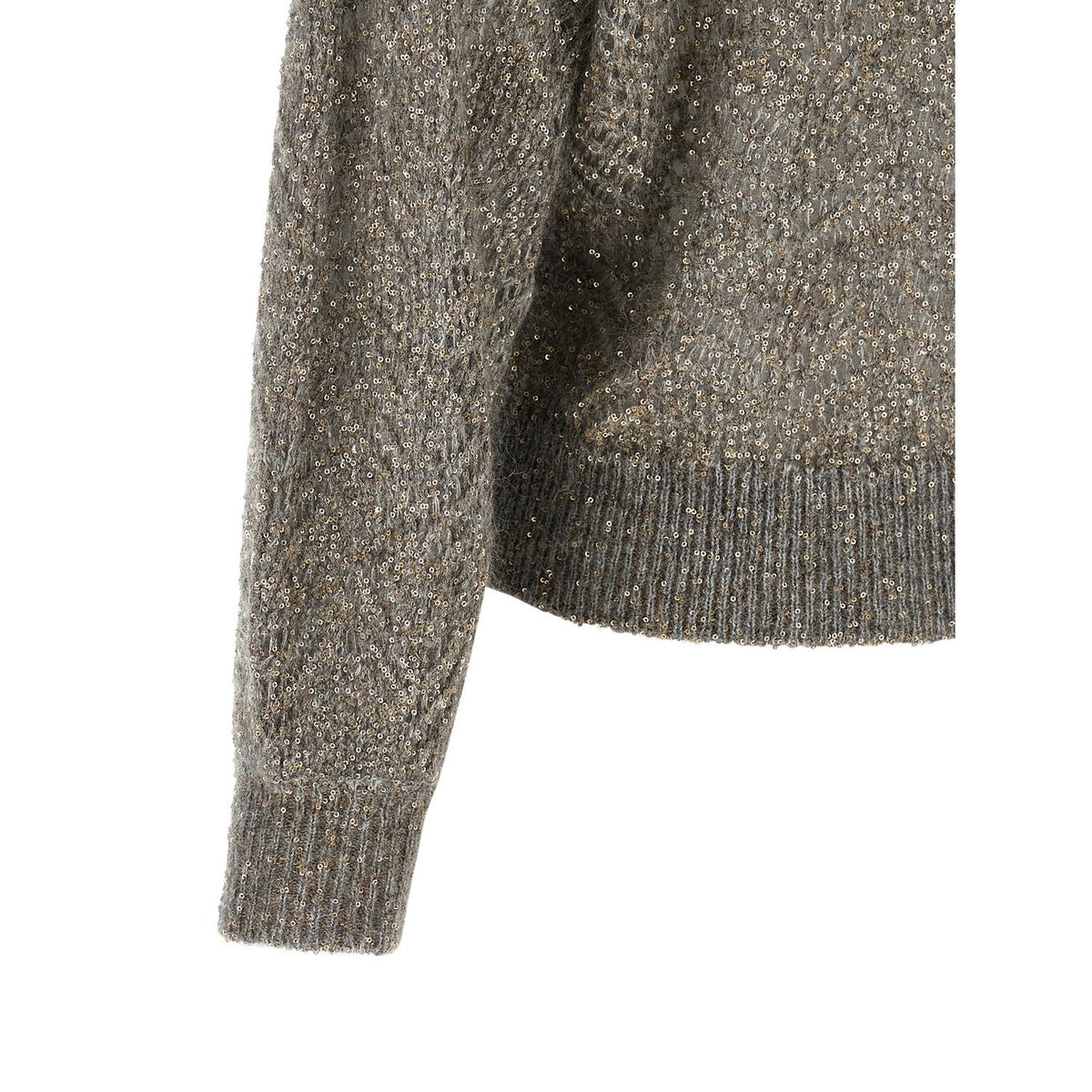 Brunello Cucinelli Gray Polyamide Cardigan