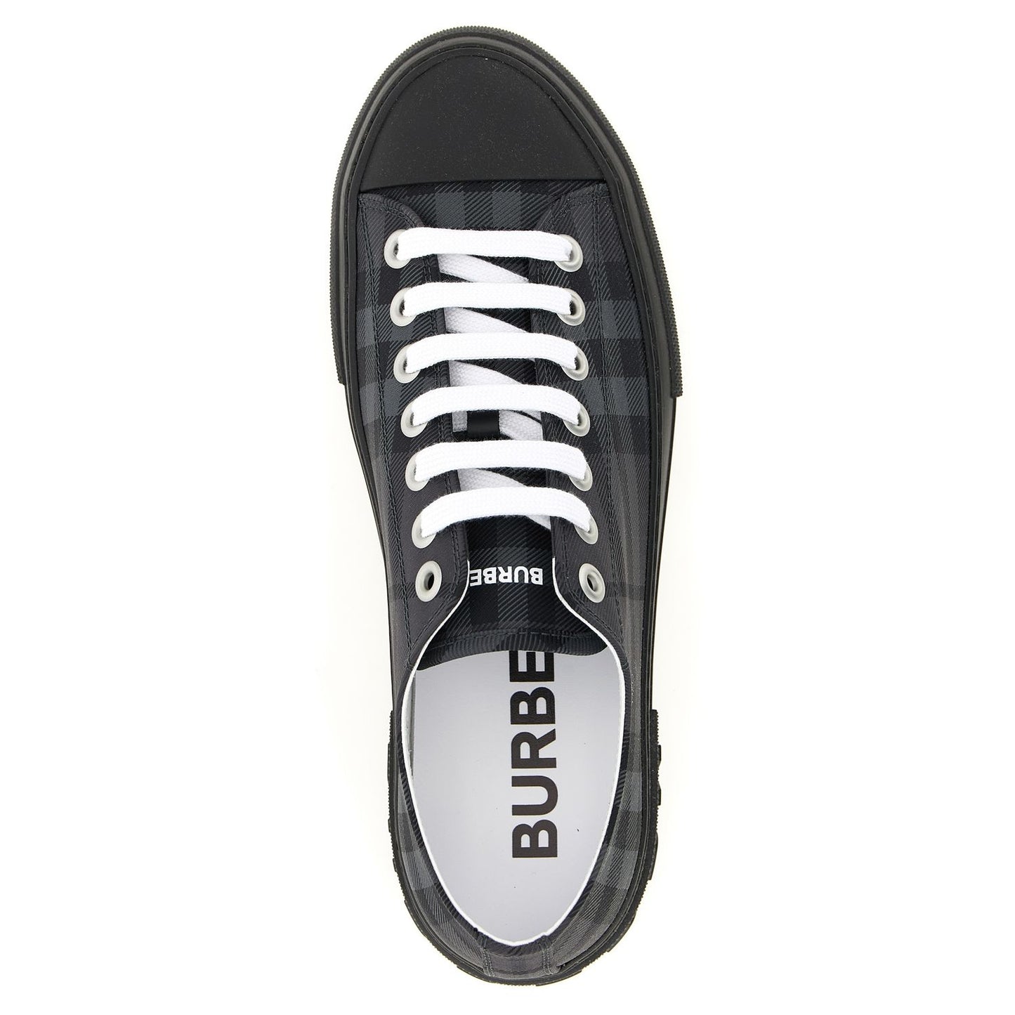 Burberry Gray Polyamide Low Top Sneakers