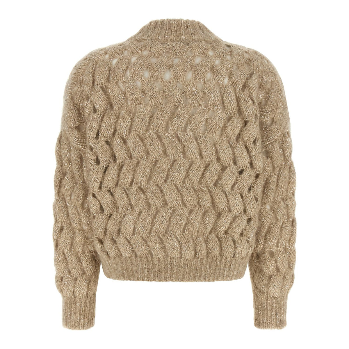Brunello Cucinelli Beige Wool Cardigan