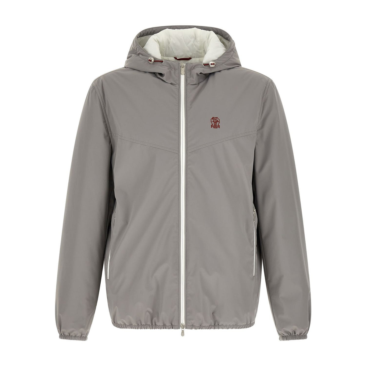 Brunello Cucinelli Gray Polyamide Shell Jacket