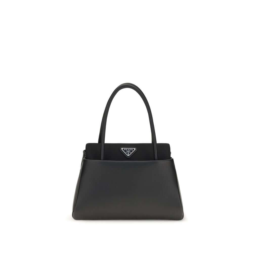 Prada Black Calf Leather Bos Taurus Handbag