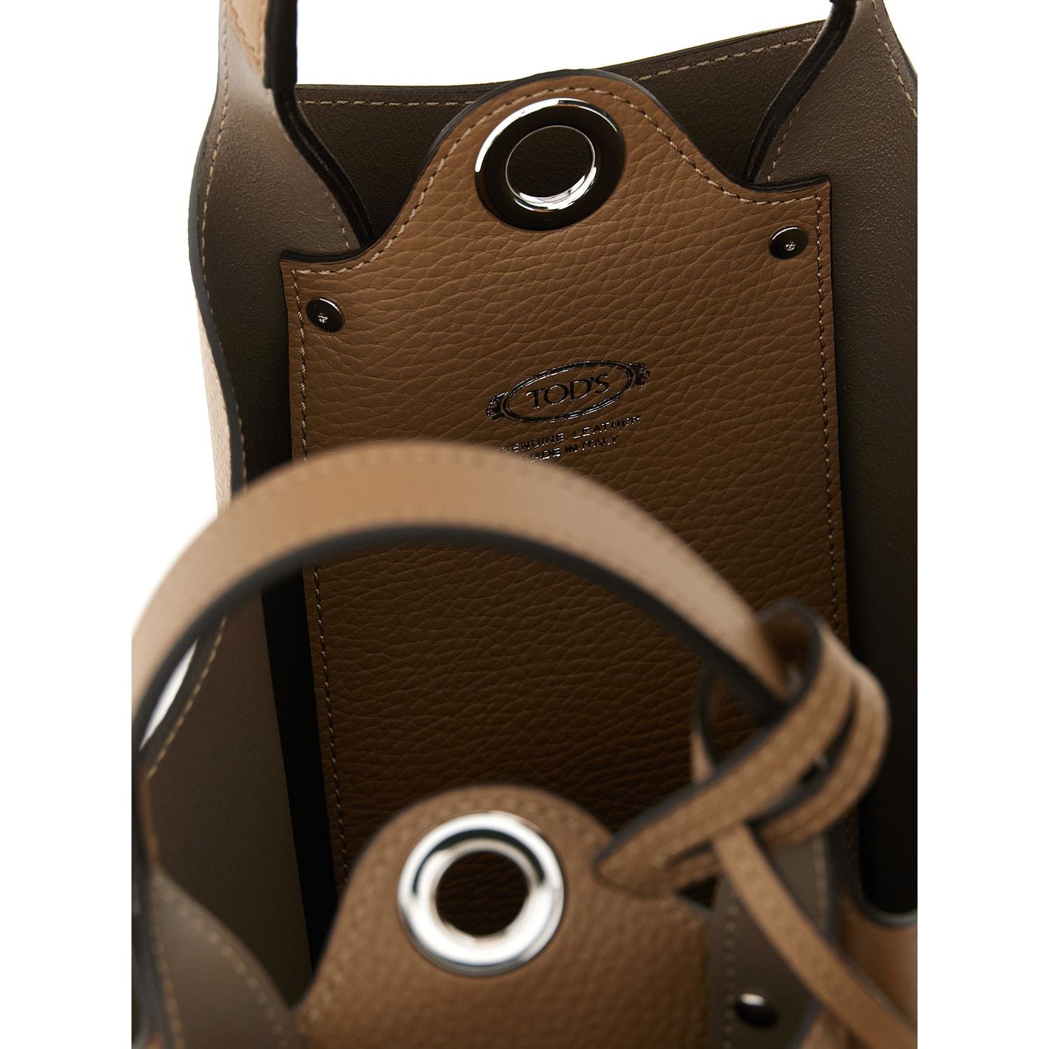 Tod's Brown Calfskin Handbag