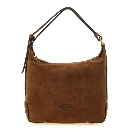 Tod's Brown Calfskin Shoulder Bag