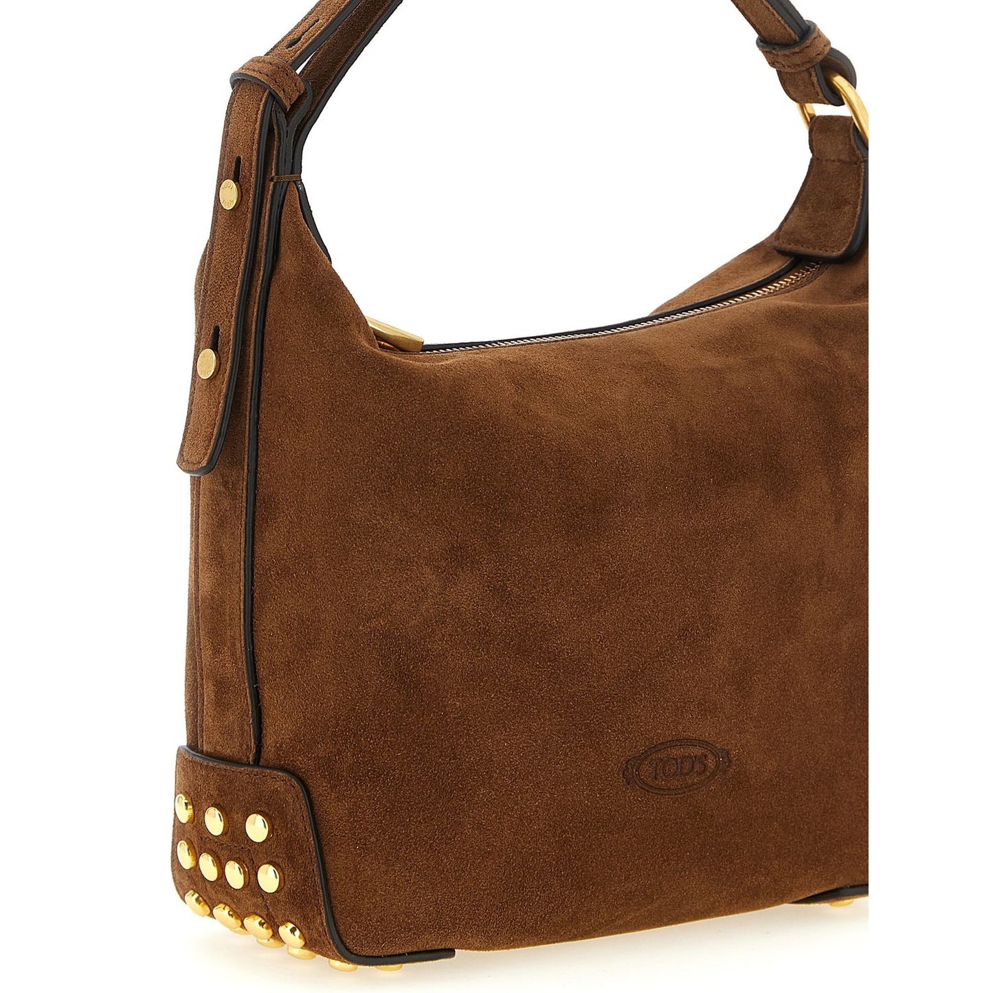 Tod's Brown Calfskin Shoulder Bag