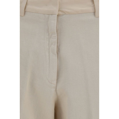 Forte_Forte Beige Cotton Chino Pants
