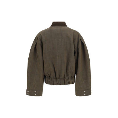 Ganni Bicolor Wool Oves Aries Bomber