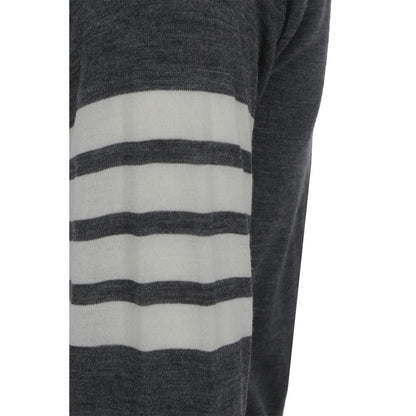 Thom Browne Gray Wool Oves Aries Cardigan