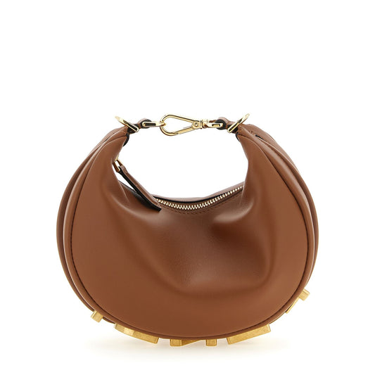 Fendi Brown Calfskin Handbag