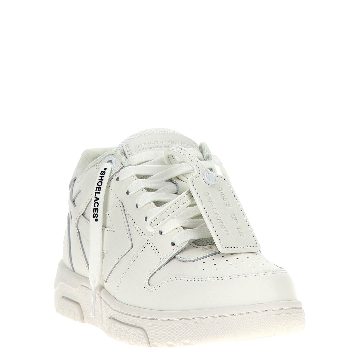 Off-White White Calfskin Low Top Sneakers