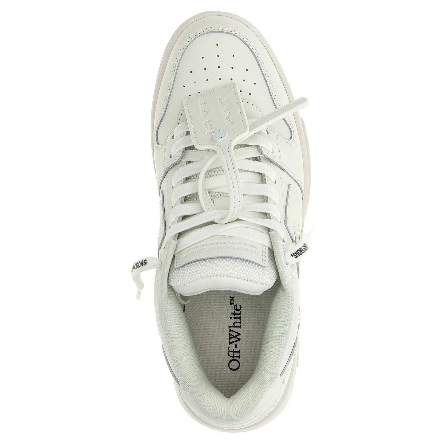 Off-White White Calfskin Low Top Sneakers