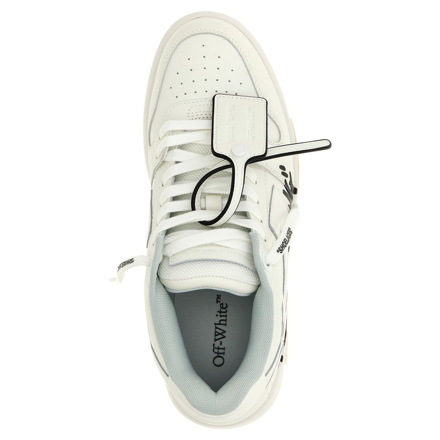 Off-White Bicolor Bovine Leather Sneakers
