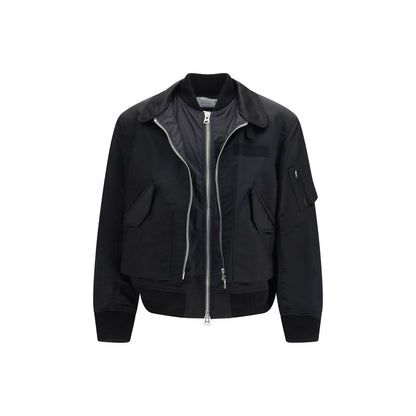 Sacai Black Cotton Bomber