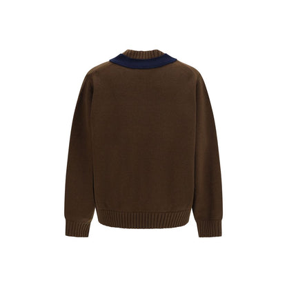 Sacai Brown Wool Oves Aries Sweatshirt