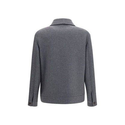 Valentino Garavani Gray Wool Oves Aries Jacket