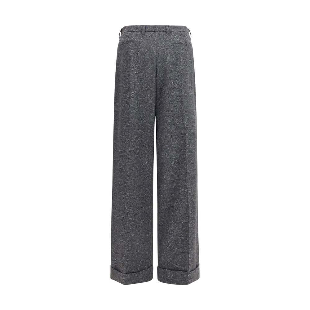 Valentino Garavani Gray Wool Oves Aries Pants