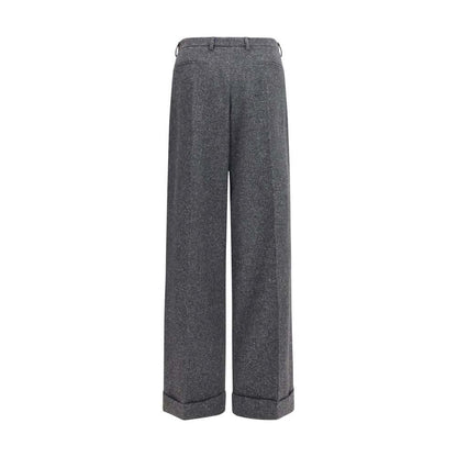Valentino Garavani Gray Wool Oves Aries Pants