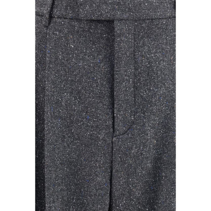 Valentino Garavani Gray Wool Oves Aries Pants