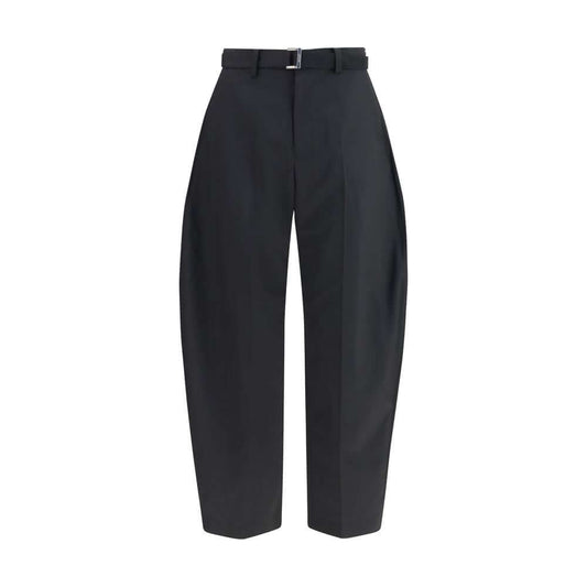 Sacai Black Polyester Casual Pants