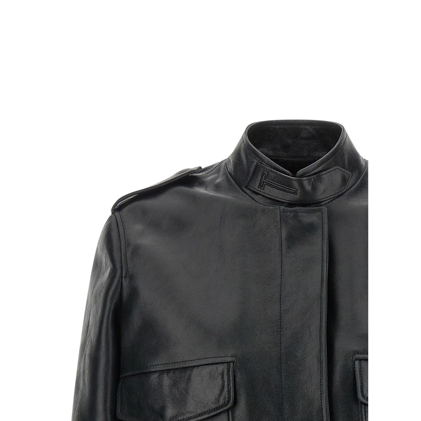 Tom Ford Black Lamb Leather Leather Jacket