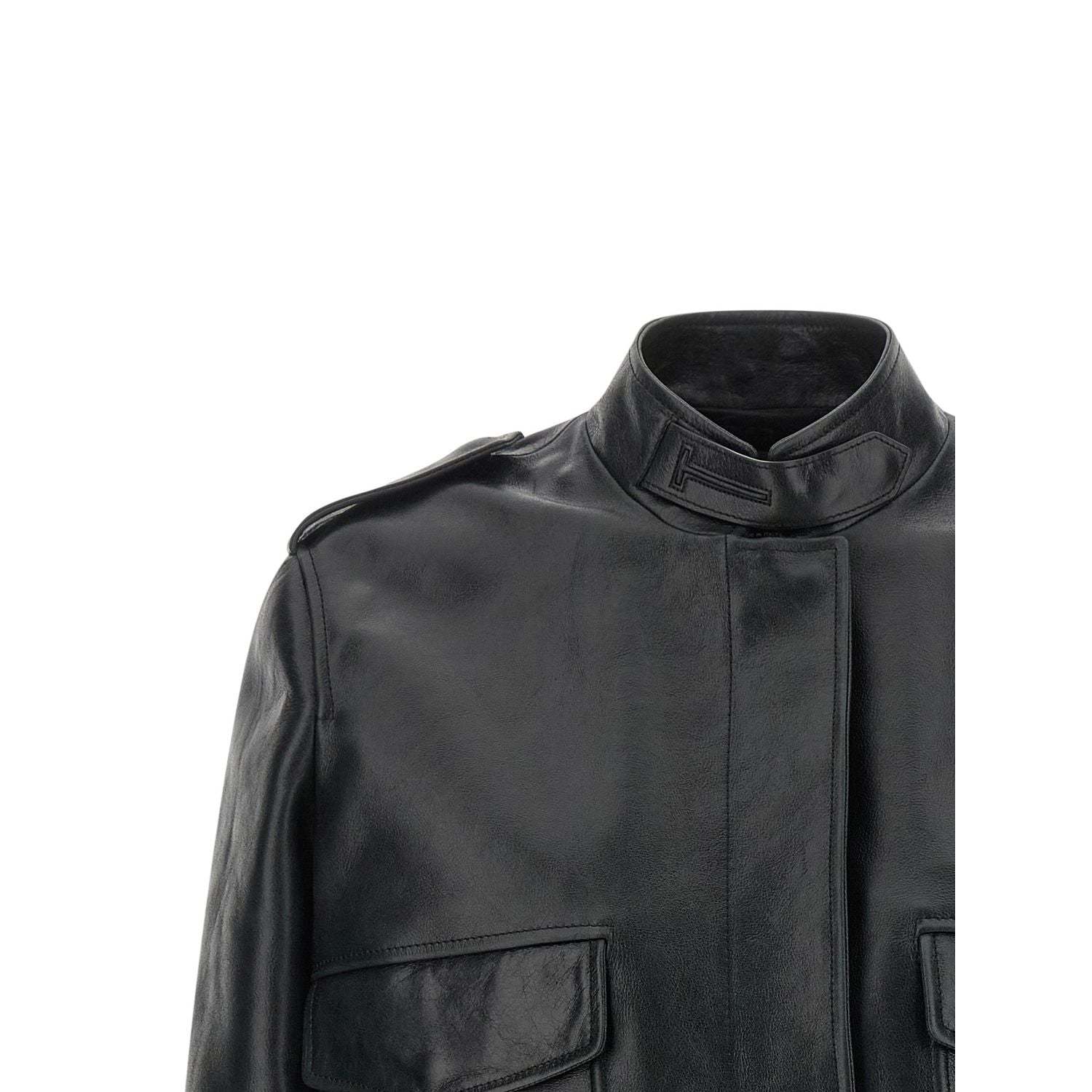 Tom Ford Black Lamb Leather Leather Jacket