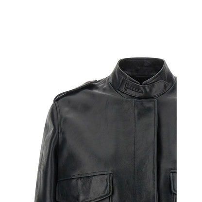 Tom Ford Black Lamb Leather Leather Jacket