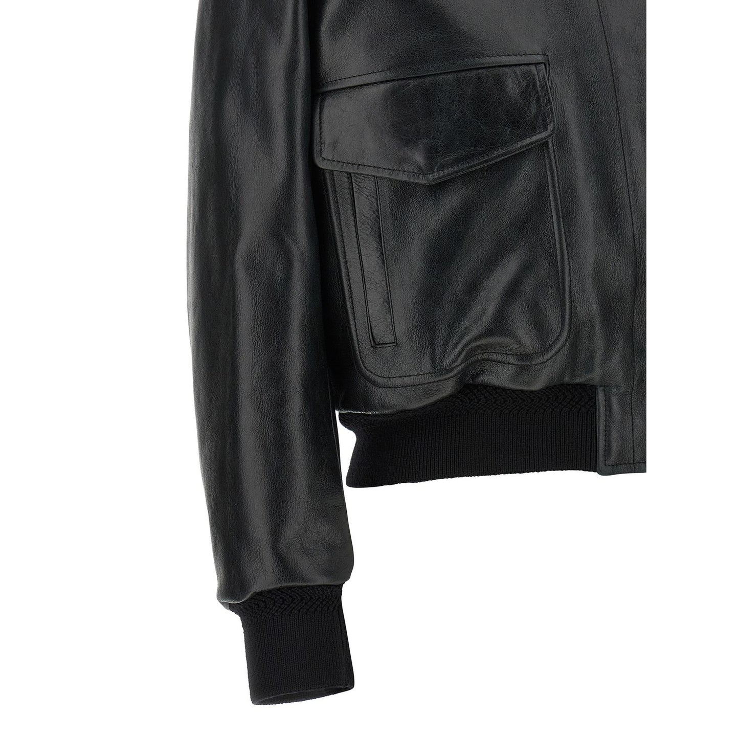 Tom Ford Black Lamb Leather Leather Jacket