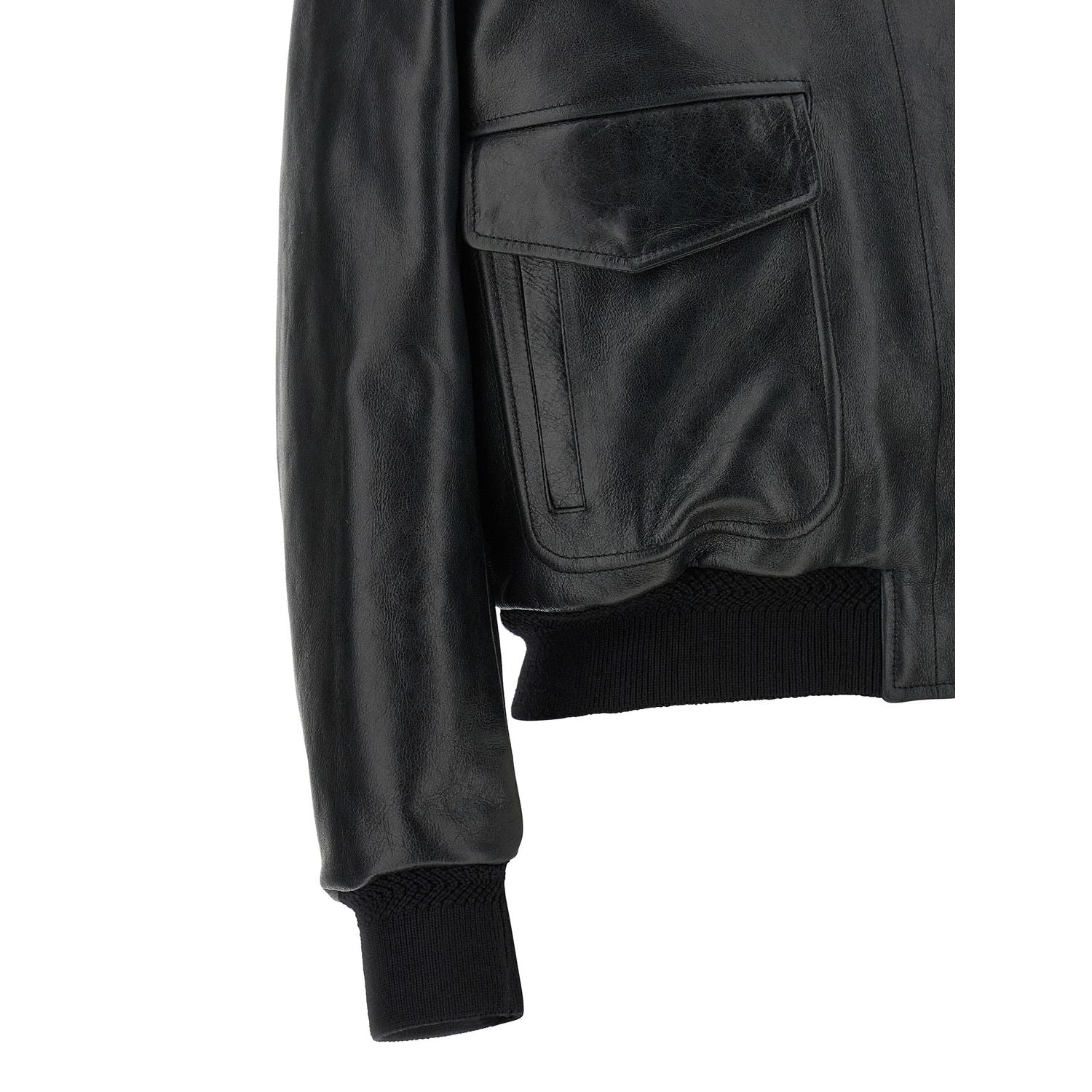 Tom Ford Black Lamb Leather Leather Jacket