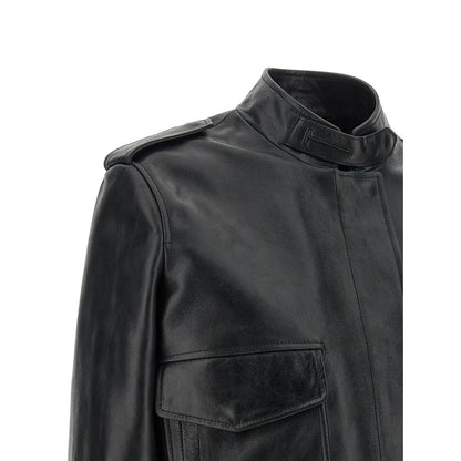 Tom Ford Black Lamb Leather Leather Jacket
