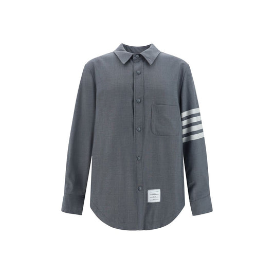 Thom Browne Gray Wool Oves Aries Dress Shirt