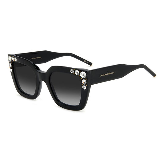 Carolina Herrera Black Acetate Sunglasses