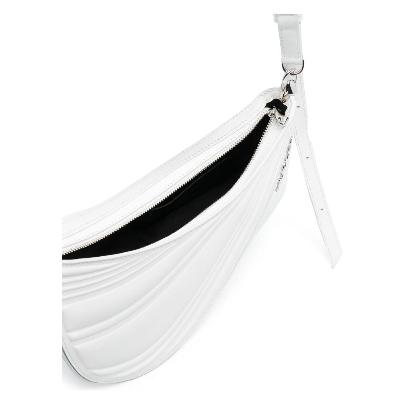 MUGLER Spiral Curve 01 shoulder Bag White Shoulder Mugler