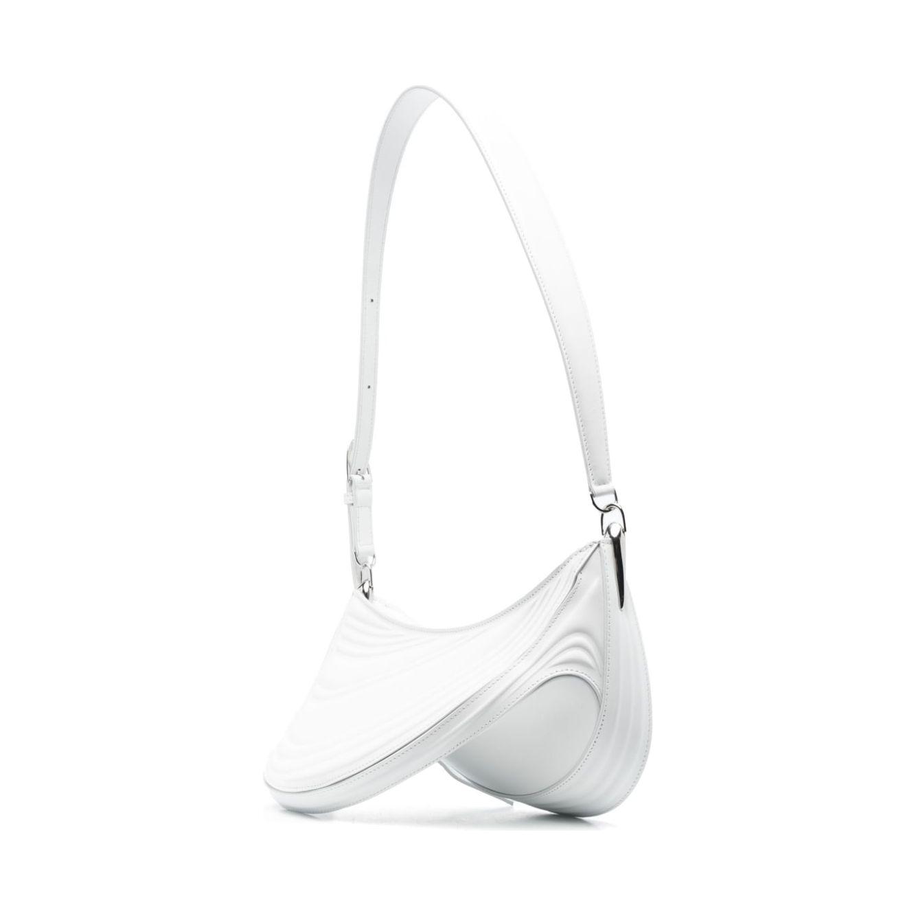 MUGLER Spiral Curve 01 shoulder Bag White Shoulder Mugler