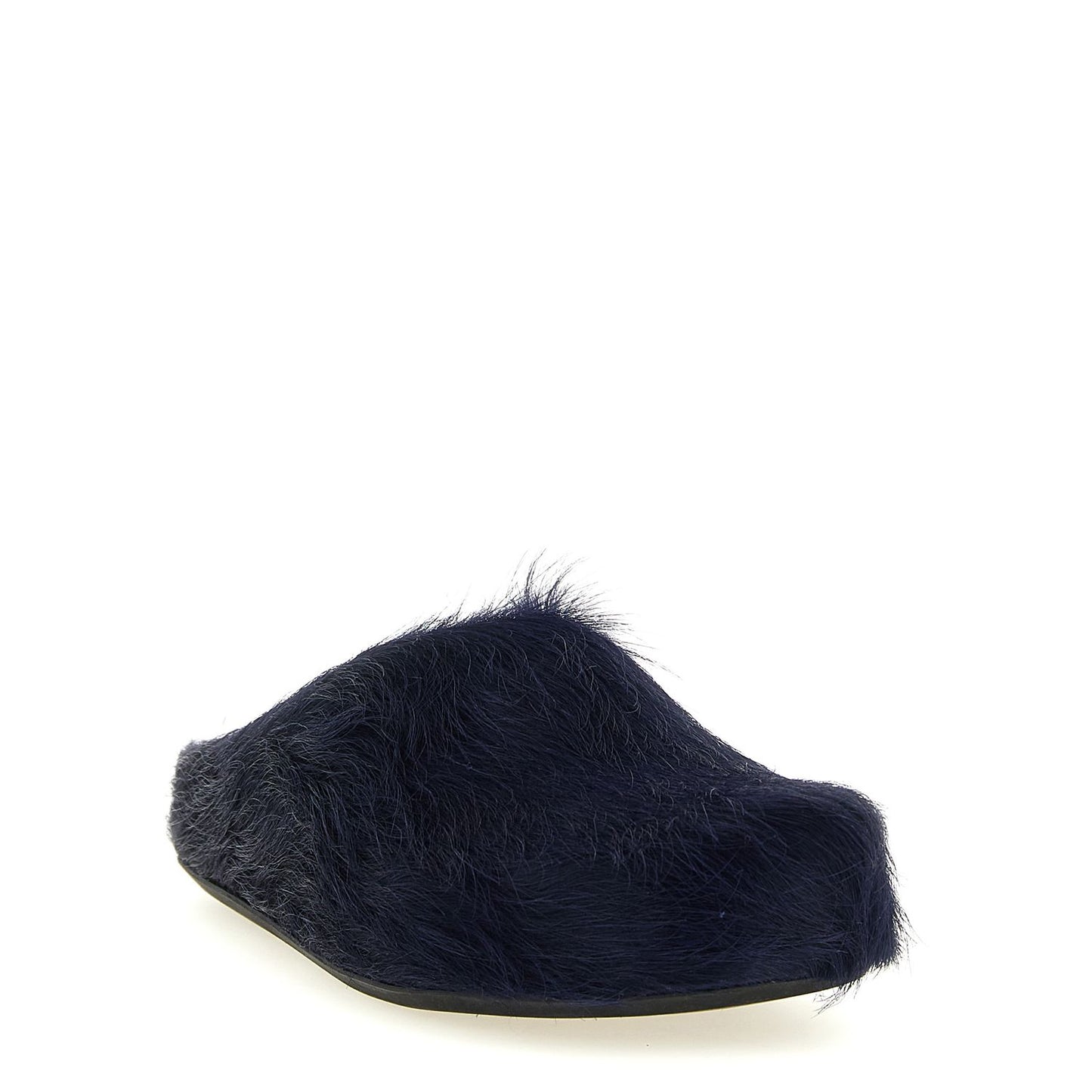 Marni Blue Calfskin Mules