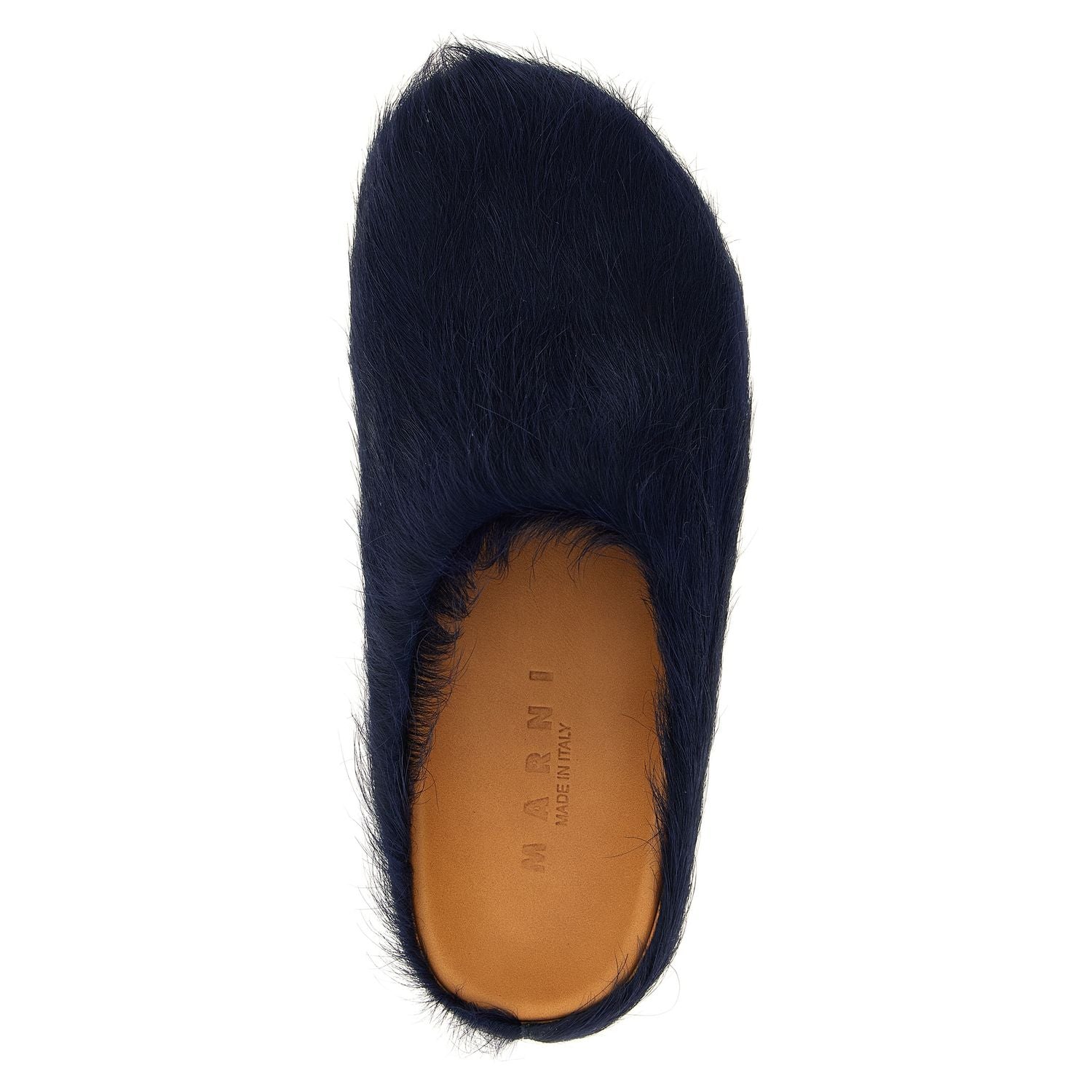 Marni Blue Calfskin Mules