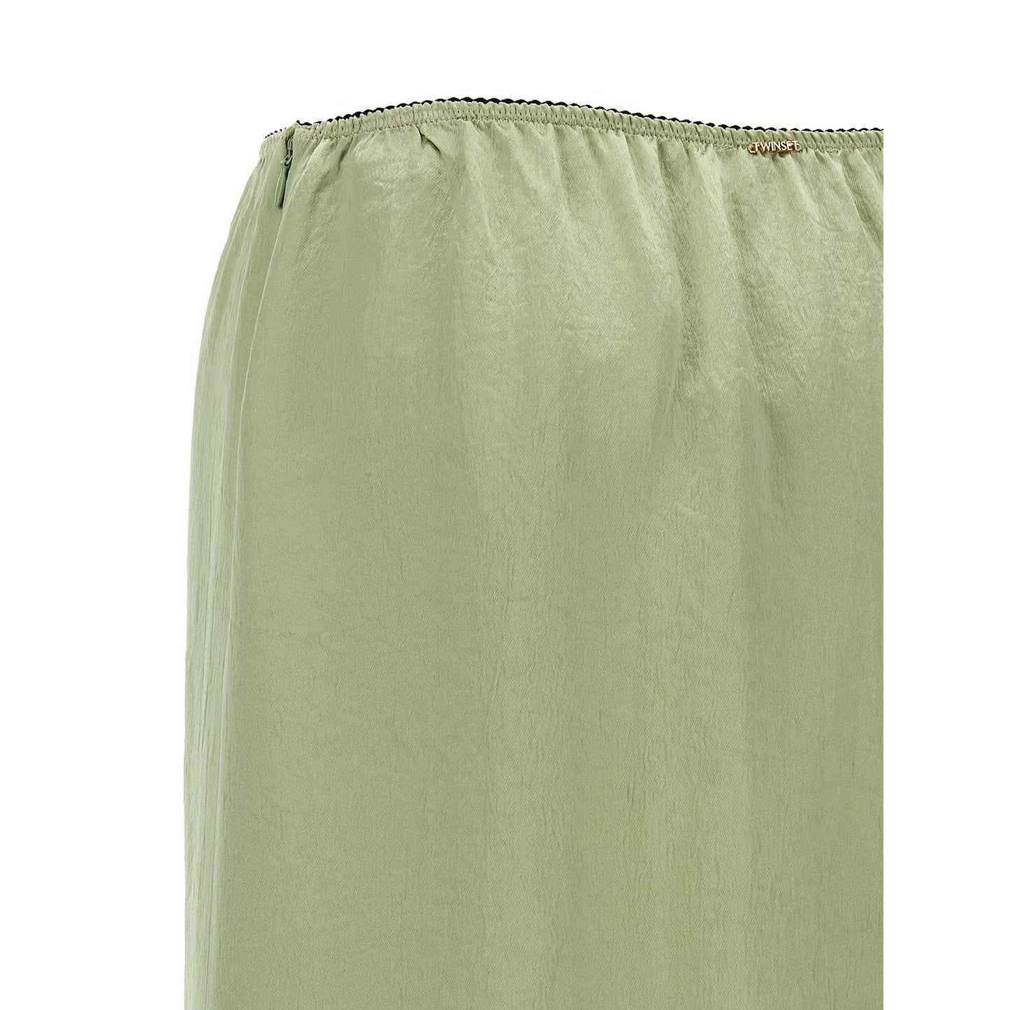 Twinset Bicolor Marabou Midi Skirt