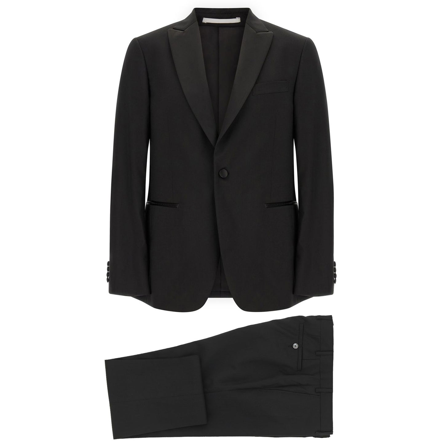 Pal Zileri Black Wool Two-Piece Suit