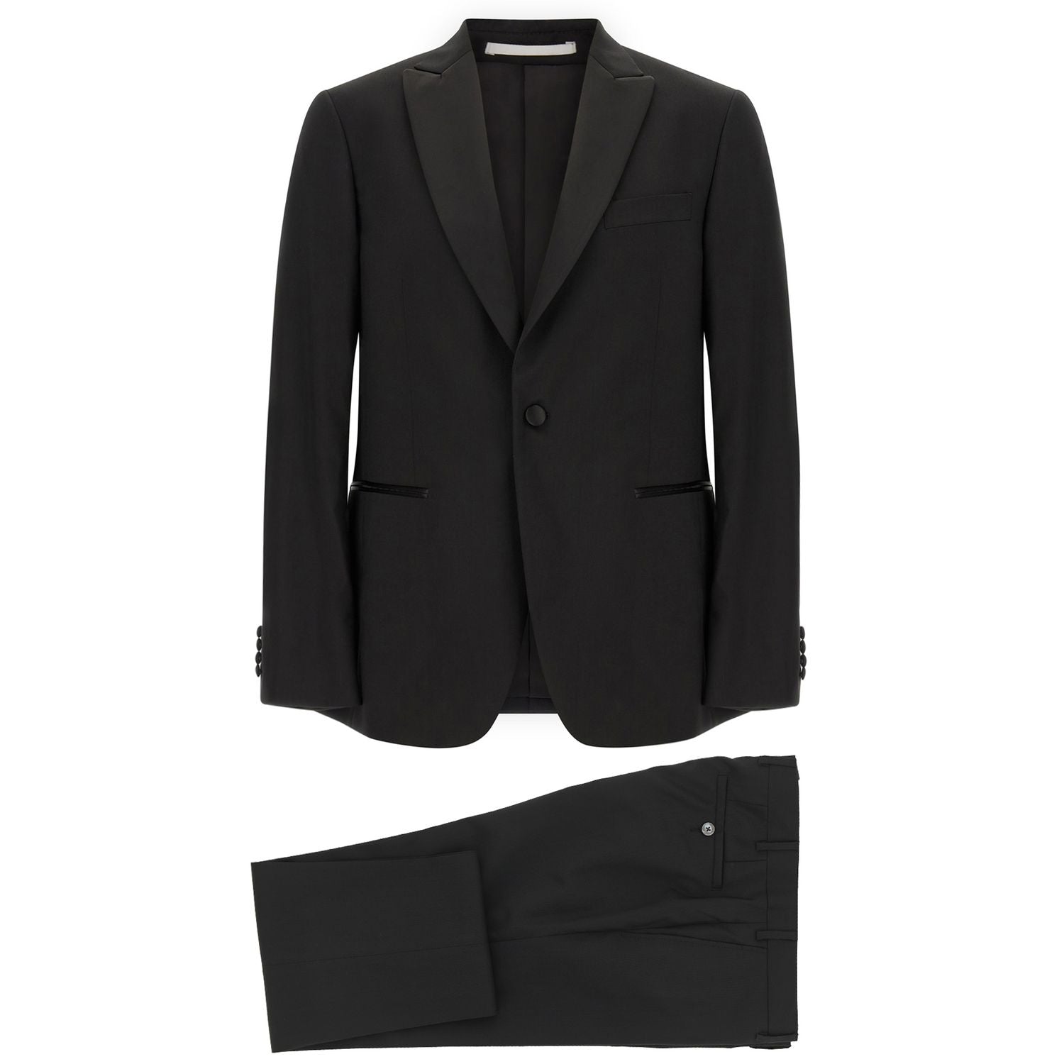 Pal Zileri Black Wool Two-Piece Suit