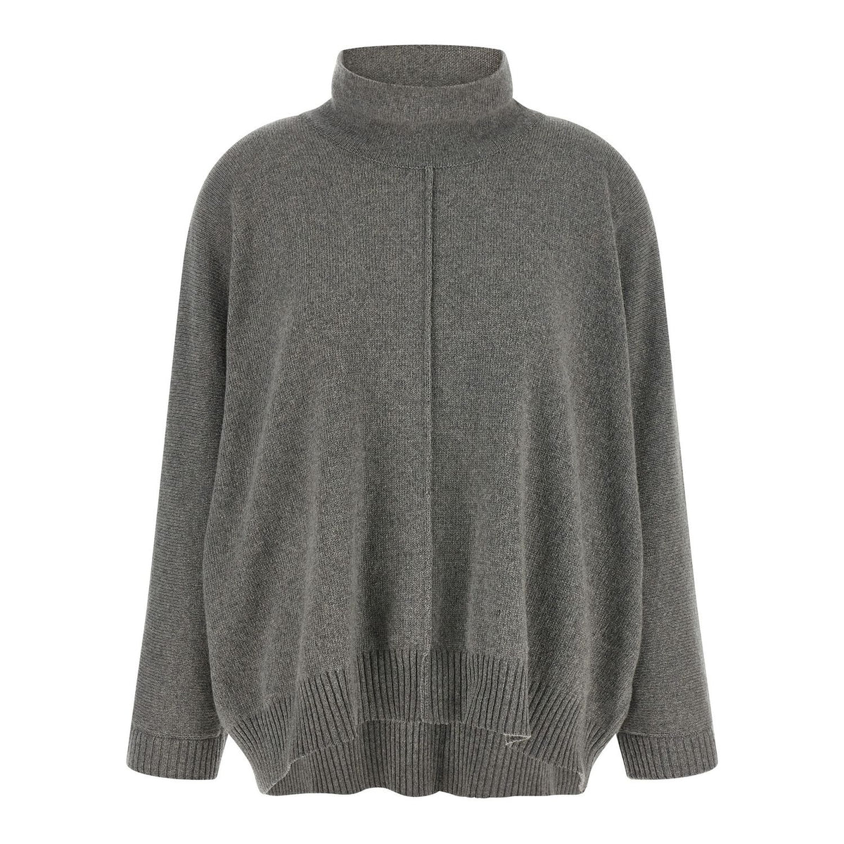 Alberta Ferretti Gray Cashmere Cardigan