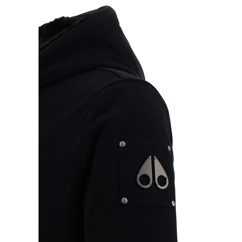 Moose Knuckles Black Polyester Hoodie