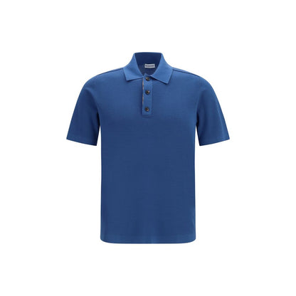 Burberry Blue Wool Oves Aries Polo Shirt