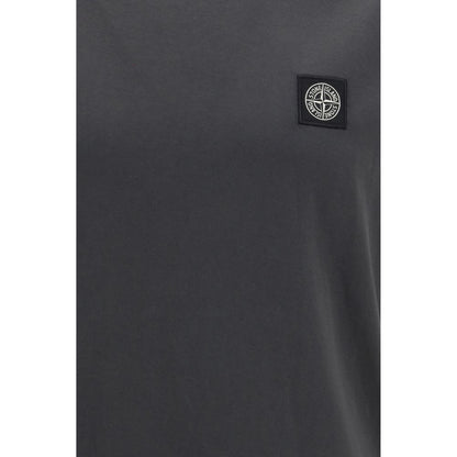 Stone Island Gray Cotton T-Shirt