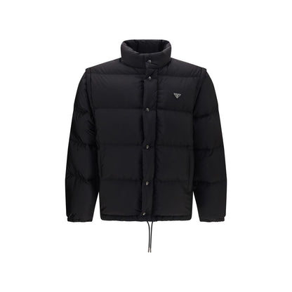 Prada Black Goose Down Full-Length Jacket
