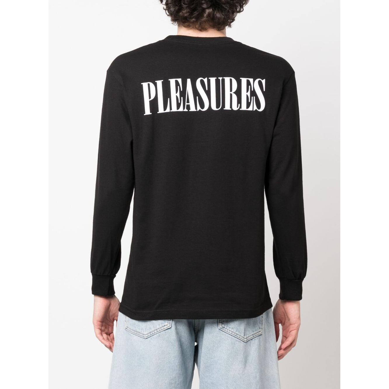 Pleasures T-shirts and Polos Black Topwear Pleasures