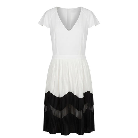 Trussardi Jeans White Polyester Women Dress