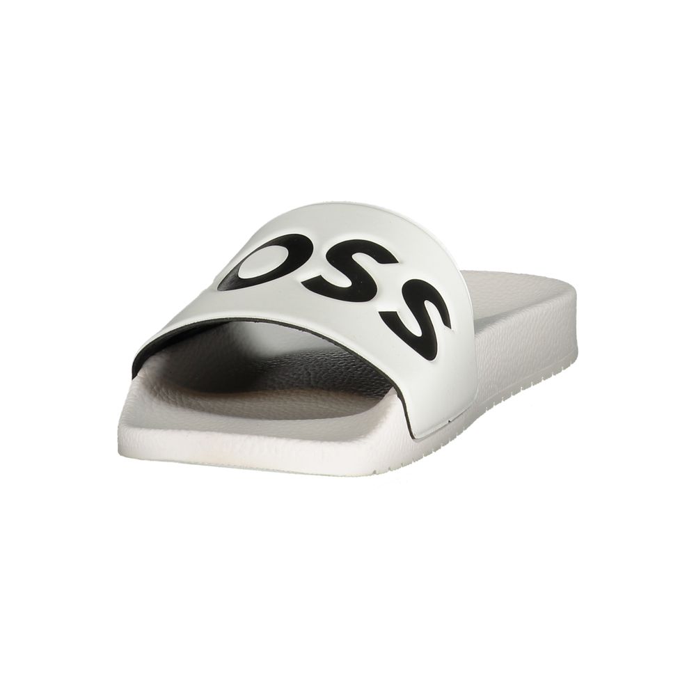 Hugo Boss White Polyurethane Men's Slipper