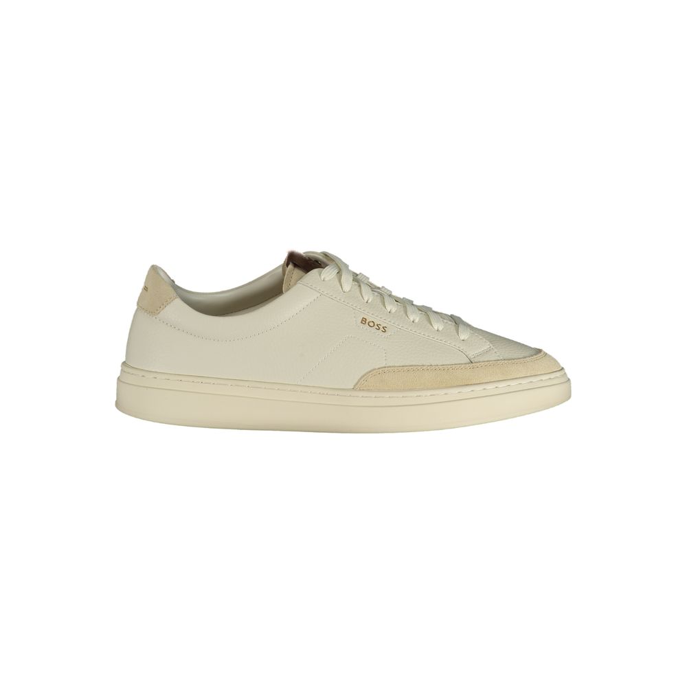 Hugo Boss Bianco Pelle Uomo Sneaker