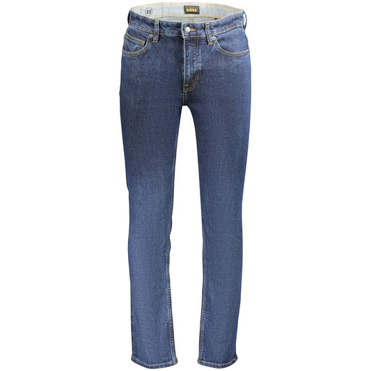 Hugo Boss Blue Cotton Men's Jeans